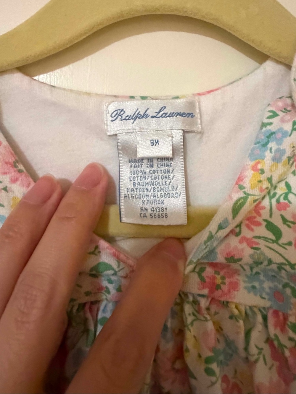 Ralph Lauren’s Floral Sleeper Footed Romper - Picture 3 of 3